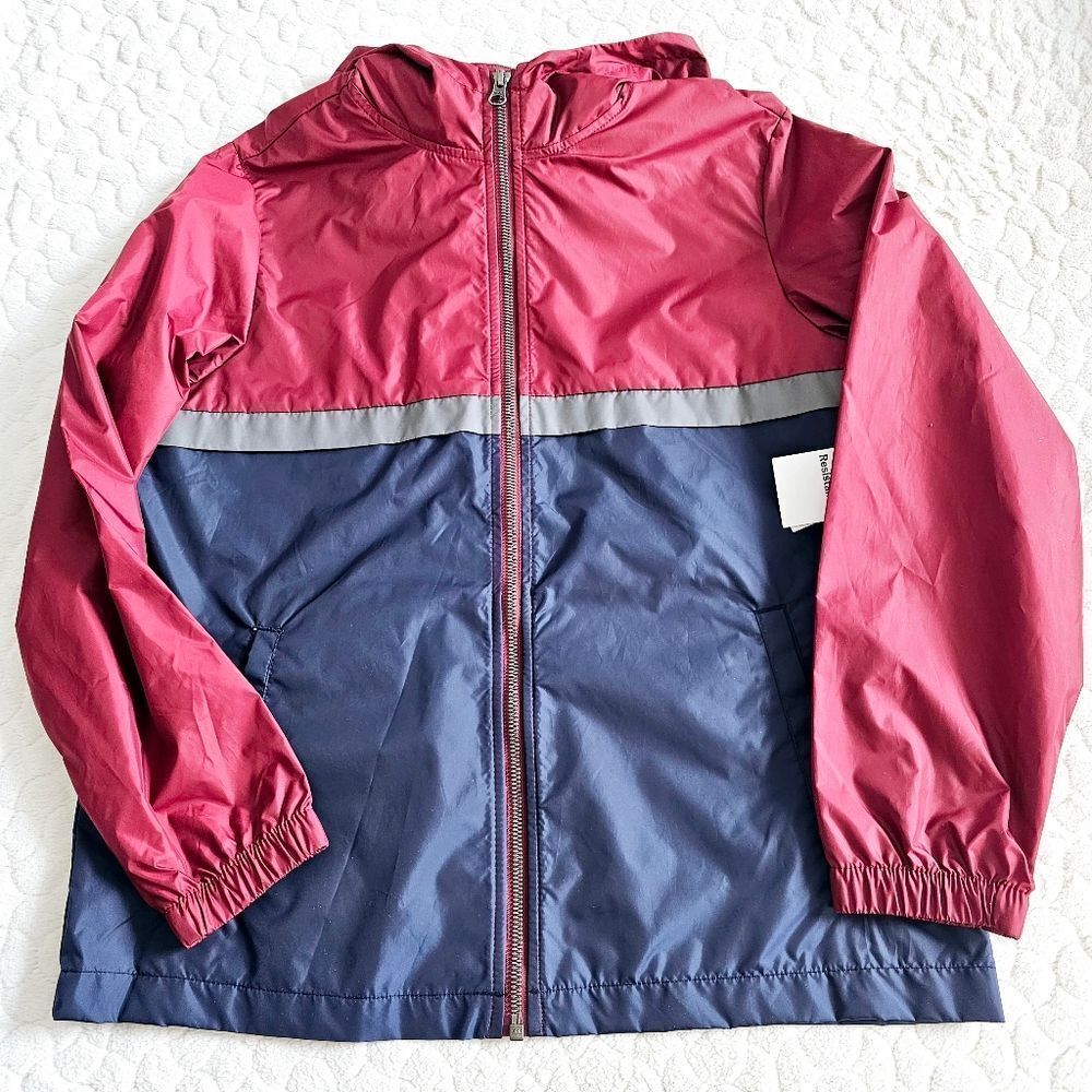 New Old Navy rain jacket wind breaker boys water resistant XL 14/16 14 16 maroon